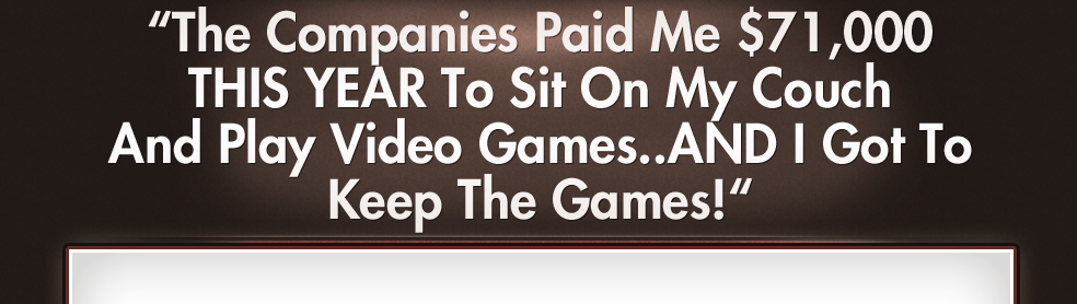 Video game tester work Gaming online from home